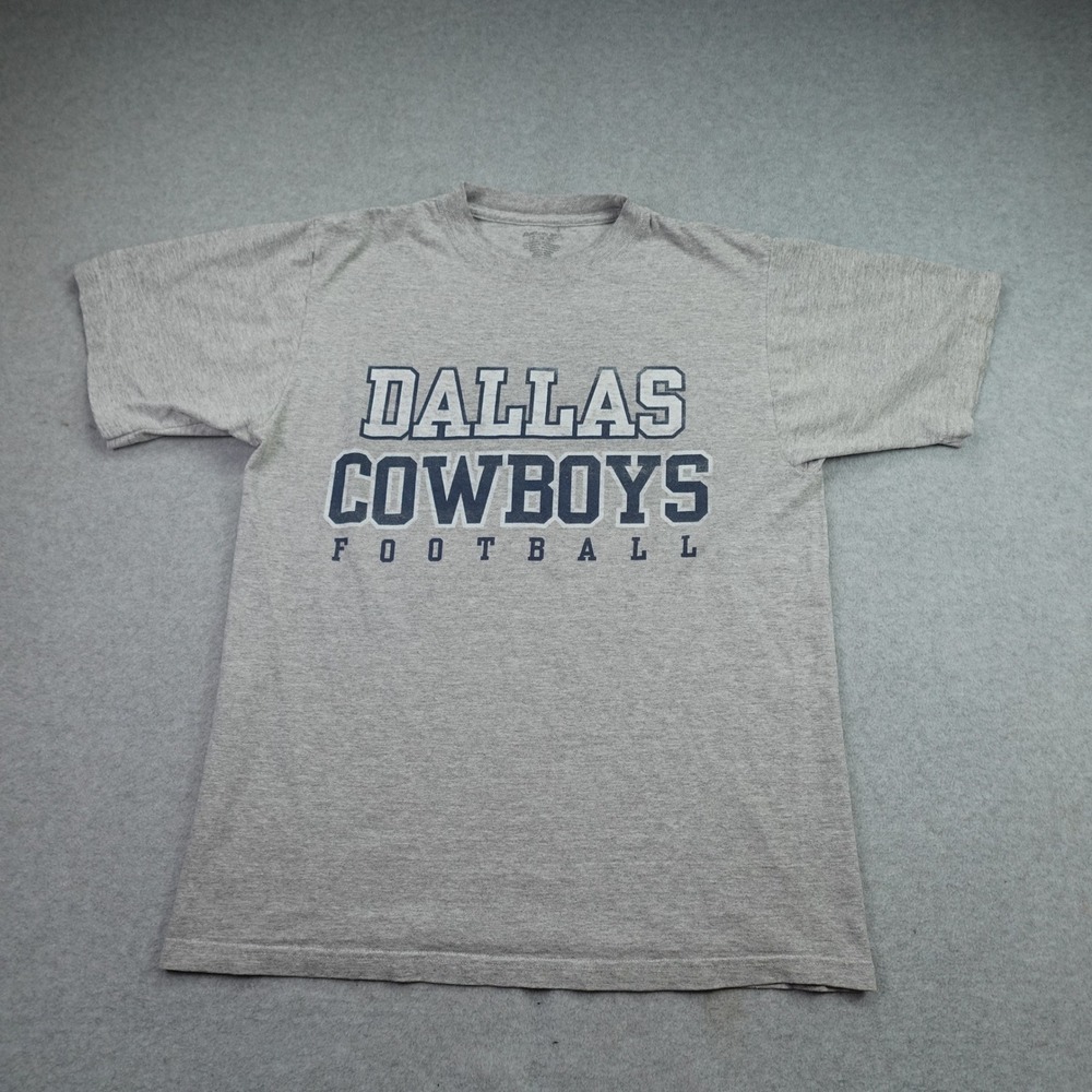 Dallas Cowboys T-Shirt Men S Gray Sports Short Sleeve Football NFL Reebok